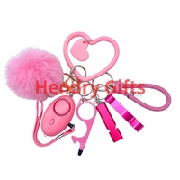 Fournitures Bracelet en forme de coeur Self Defence Personal Emergency SOS Safety Alarm Safety Alarm Self Defence Keychain