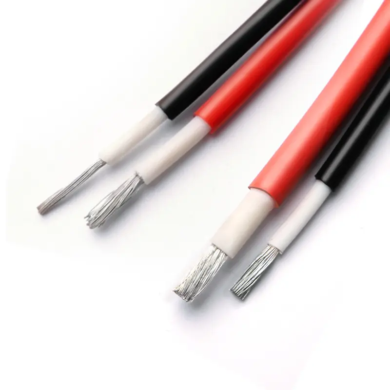 TUV H1Z2Z2-K DC Solar Cable 2.5mm 4mm 6mm XLPO Insulated Tinned Copper Stranded Solar PV Wire Cable Price