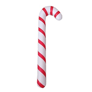 Bastón <span class=keywords><strong>de</strong></span> Caramelo Gigante para Decoración <span class=keywords><strong>de</strong></span> Navidad, Bastón <span class=keywords><strong>de</strong></span> Caramelo Inflable <span class=keywords><strong>de</strong></span> 88cm - Product Image 1