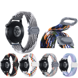 Nylon elástico Sport Loop BANDA DE REPUESTO elástica patrón de fibra de carbono para <span class=keywords><strong>Samsung</strong></span> <span class=keywords><strong>Watch</strong></span> 6 20mm/22mm hebilla de reloj - Product Image 1