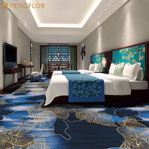 Alfombra de Diseño Moderno para Hoteles, de Pared a Pared, Fabricada a Máquina, de Nailon Lavable, con Diseño Impreso, de 600g, de Nailon y Felpa - Product Image 4