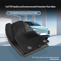 Tapetes de Piso y Revestimiento de Maletero de TPE Personalizados para Geely Geometry E Firefly 2024, Accesorios Interiores para Auto, Impermeables y de Ajuste Personalizado