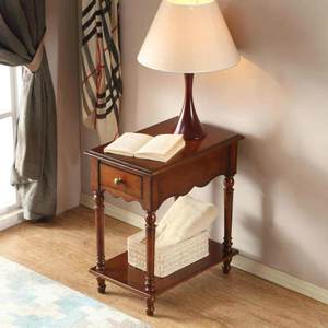 <span class=keywords><strong>Armoire</strong></span> carrée en bois massif de style vintage moderne - Meuble de salon stable et durable, adapté aux appartements et aux hôtels - Product Image 2