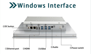15 "Panel công nghiệp PC I5-6500 Android OS <span class=keywords><strong>Intel</strong></span> Bộ vi xử lý VGA hiển thị VESA Wall Mount mô hình HMI cho dây chuyền sản xuất điều khiển - Product Image 4