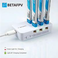 Adaptateur de charge rapide BETAFPV 6 ports 1S, entrée Type-C, protocoles PD3.0/QC3.0 pour accessoires de batterie de drone de course FPV, quadricoptère