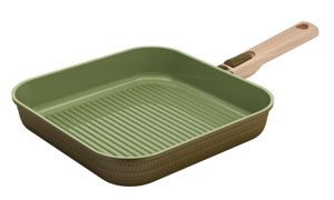 10.25 "không dính rang Pan, đa năng Vỉ Nướng Tròn và lớn nấu ăn bề mặt, bền Skillet trong nhà & Ngoài trời nướng - Product Image 6