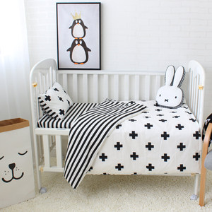 Couleur unie bio 100% coton doux <span class=keywords><strong>garçon</strong></span> fille bébé couverture <span class=keywords><strong>couette</strong></span> <span class=keywords><strong>housse</strong></span> <span class=keywords><strong>de</strong></span> coussin 3 pièces ensemble <span class=keywords><strong>de</strong></span> literie <span class=keywords><strong>de</strong></span> lit - Product Image 3