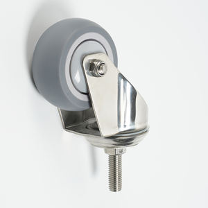 3/4/5inch 90/120/135kg TPR Rodízio 50mm Suporte de Rolo Carrinho Rodas de Rodízio Médico para o Hospital, rodízio Garfo Com Parafuso Tronco - Product Image 4