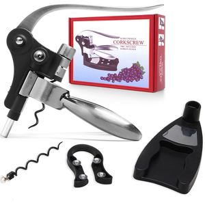 Juego de abridor de vino tinto de aleación de zinc con cabeza de conejo IStapromo Gifts - Product Image 1