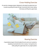 Sillón de Masaje Inteligente Super 4D Pro, Gravedad Cero, Masaje de Tejido Profundo, Estiramiento Robótico de Piernas y Brazos, Masaje Deslizante, Reclinable con Riel SL