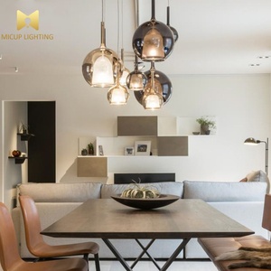 İskandinav modern yaratıcı moda romantik cam küre kolye ışık cafe restaurant bar art deco avize - Product Image 1