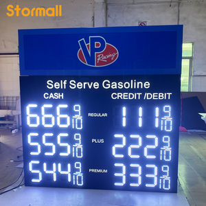 Letrero LED Personalizado para Precios de Gasolina, Pantalla Digital para Gasolinera, <span class=keywords><strong>Control</strong></span> Remoto, IP65 Impermeable, Marco de Aluminio - Product Image 3