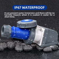 Prise industrielle étanche IP67 en ABS ignifuge + cuivre, 3 broches, 32A, innovation technologique