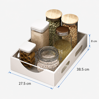 Étagère de rangement coulissante double à accès facile en métal moderne pour armoire de cuisine, organisateur de vaisselle, séparateur de plats et bols, pour assiettes, tasses et autres ustensiles de table