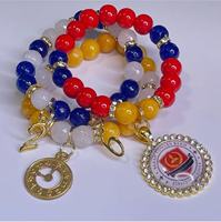 HBCU Ben Fanklin Falcons Carver Rams GW Carver Sarah T Reed School University Charm Logo Black College Jewelry Bracelets