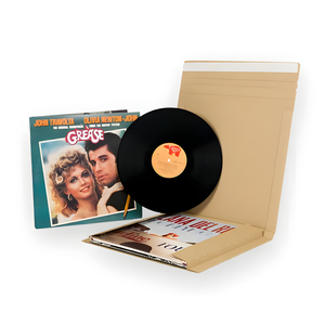 En Stock, personalizado, 12 ", papel marrón blanco, fácil de doblar, cartón, álbum de discos de vinilo, Mailer, envío móvil, caja de correo para vinilo <span class=keywords><strong>LP</strong></span> - Product Image 2