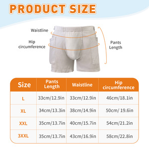 Pantalon Hainas pour sacs à urine, gris, pratique pour les sorties, peut contenir des sacs à urine, des sacs de drainage, pantalon à grandes poches - Product Image 5