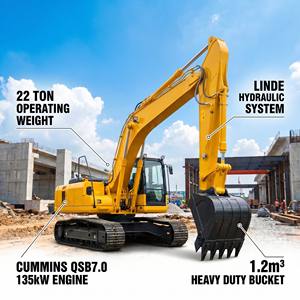 Excavatrice sur chenilles de 22 tonnes, machine de terrassement de taille moyenne, haute puissance, <span class=keywords><strong>à</strong></span> <span class=keywords><strong>vendre</strong></span> - Product Image 1
