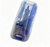 Kit de géométrie pour étudiants, compas, règle, rapporteur, taille-crayon, matériel de dessin technique et de géométrie, direct usine