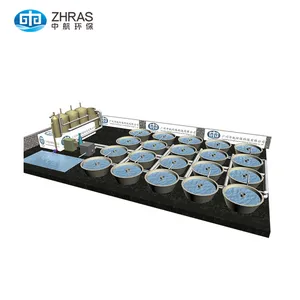 Zhonghang fabricante de 100m3 ras la cría de peces de recirculación de la acuicultura sistema