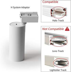 ไฟราง LED แบบฝังอลูมิเนียม10W 20W 30W ระบบรางไฟเชิงพาณิชย์แบบทันสมัย - Product Image 4