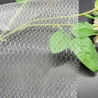 Tissu en maille de nylon blanc 24 g/m² respirant, léger (1 mm), 100 % nylon, pour robes de soirée et robes à paillettes, tissu tulle, tissu dentelle