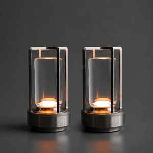 Lampe de table LED sans fil en aluminium, moderne et luxueuse, portable, pour intérieur et extérieur, avec commande tactile, alimentation par batterie, idéale pour les restaurants - Vente chaude - Product Image 1