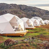 Tenda Kubah Geodesik Mewah Khusus untuk Akomodasi Safari Afrika di Tempat Liburan Glamping