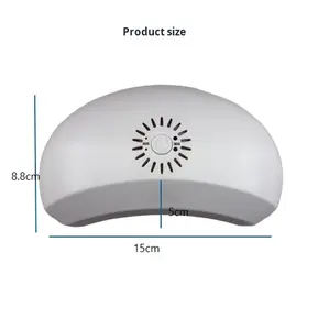 مصباح أظافر LED صغير احترافي 24 واط ، آلة علاج بالضوء الغراء سريع الجفاف الذكية ، محمول USB ، شعار قابل للتخصيص للاستخدام المنزلي - Product Image 1