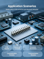 Connecteur de bornier à pas de 2,54 mm en laiton, plaqué nickel/or, 3A 250V pour carte de circuit imprimé - Vente en gros usine