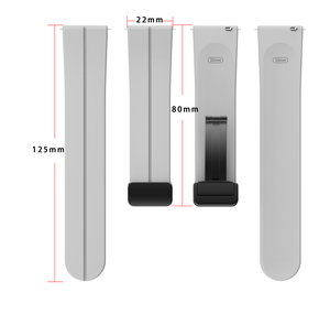 DFS01 18mm 20mm 22mm Liquid <span class=keywords><strong>Silocon</strong></span> Correa con hebillas magnéticas y plegables para relojes inteligentes - Product Image 4