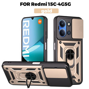 Funda para Xiaomi 15T/15T Pro/Redmi Note 15 Pro <span class=keywords><strong>Plus</strong></span>/15C, con Anillo Metálico Deslizante, Soporte Magnético para Coche - Product Image 4