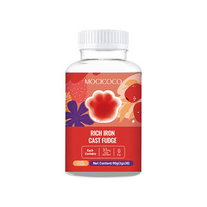 Caramelo suave de hierro de alto contenido OEM, compatible con el sistema inmunológico, salud antioxidante, absorción de hierro, salud sanguínea, vitamina C, gomitas de hierro - Product Image 1