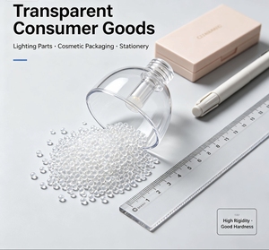 Granulés de plastique vierges GPPS STL 525, ignifuges UL94 HB, qualité moulage par injection, haute transparence, polystyrène pour contact alimentaire - Product Image 2
