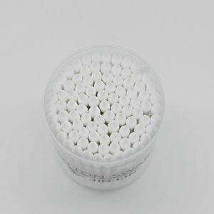 100 pièces de cotons-tiges jetables en papier de qualité supérieure, écologiques et recyclables, à <span class=keywords><strong>tige</strong></span> unique, avec embouts pointus, plats et ronds, en emballage individuel - Product Image 4