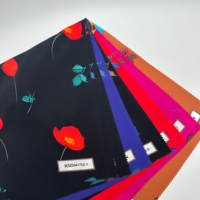 Tissu en coton peigné imprimé floral, léger et doux au toucher, pour robe, chemise, jupe, pyjama, textile de maison, couture DIY