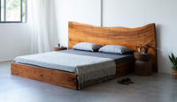 AJJ-Q392 Neues Chinesisches Designer-Doppelbett aus Umweltfreundlichem Massivholz mit Anpassbarer Farbe und 1 Jahr Garantie
