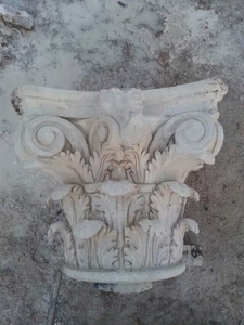 Natural Stone Decoration <strong>Capital</strong> Marble Roman <strong>Column</strong>