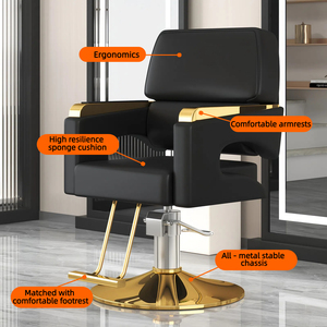 Ghế cắt tóc da cao cấp, xoay nâng hạ, dành cho làm tóc, uốn, nhuộm - Nội thất salon với thiết kế đơn giản - Product Image 3