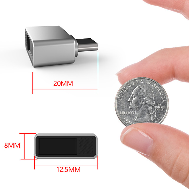 Biometric Key Fingerprint Reader for PC Laptop OEM Model U9 Zinc Alloy Shell Plug Play Multi-User 10 Fast 0.5s Recognition