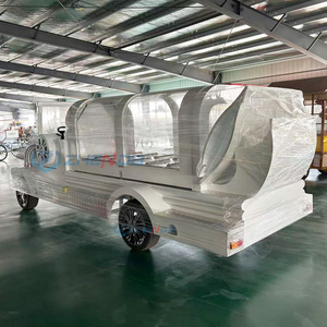 2025 Luxury Funeral Limousine Classic Hearse Car Popular Nigerian Style Electric Hearse Funeral Hearse Trailer for Sale - Product Image 5