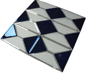 Modern Square 4mm 5mm Mosaic Glass Tiles for Home Bar & Room Application