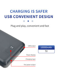 Veste de refroidissement pour ventilateur portable, 12V, batterie rechargeable, 5000mah, vêtements de travail, <span class=keywords><strong>climatiseur</strong></span> - Product Image 5