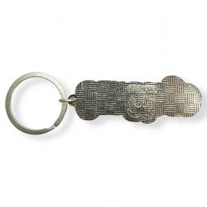 ขายส่ง ตัวอย่างฟรี พวงกุญแจแบบกำหนดเอง ชิ้นส่วนพวงกุญแจ สแตนเลส โลหะ รูปทรงแบนกลม พวงกุญแจแบบกำหนดเอง - Product Image 4