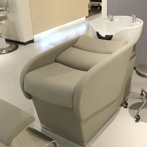 Estación de Lavado de Cabello de Alta Calidad Directo de Fábrica con Silla de Masaje y Cama, Estilo Moderno para Salón de Belleza y <span class=keywords><strong>Spa</strong></span> - Product Image 2