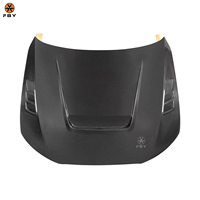 Capot en fibre de carbone style V pour Audi A4 S4 RS4 B8 B8.5 (2009-2016) Remplacement du capot avant, ajustement de style OEM