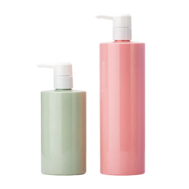 300ml 500ml PET Kunststoff Kosmetik flasche Pump kappe Für Körper wäsche und Shampoo Lotion Verpackung Flasche