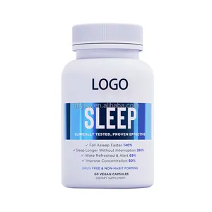 OEM ODM Organic Sleep Ashwagandha Capsules Anti Stress Anxiety Supports Sleep Supplement Ashwagandha Capsules