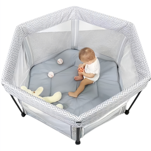 <span class=keywords><strong>Parc</strong></span> pour bébé en gros OEM sans installation, conception pliable en une seconde, couleurs/logo personnalisés pour les détaillants de produits pour bébés et les garderies - Product Image 6