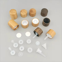Vente en gros - Offre Spéciale : Bouteille compte-gouttes en verre de 0,5 oz, 1 oz, 2 oz (30 ml, 5 ml) pour huiles essentielles, avec bouchon à vis en bambou et couvercle en bois, hermétique
